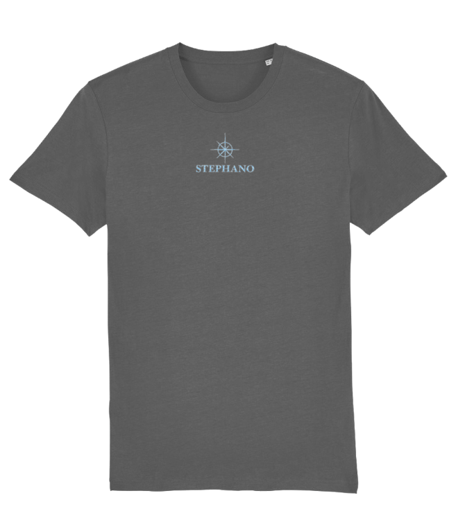 T-shirt geborduurd logo blauw