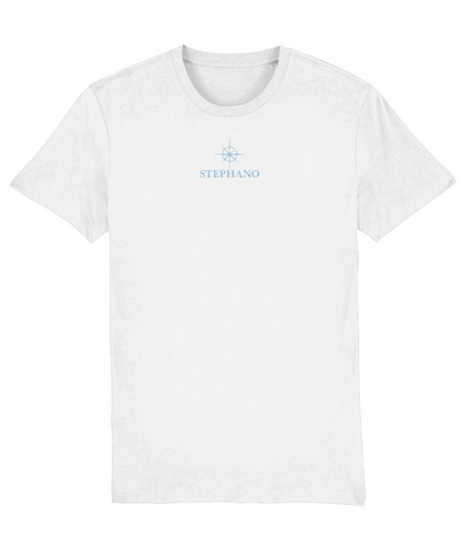T-shirt geborduurd logo blauw
