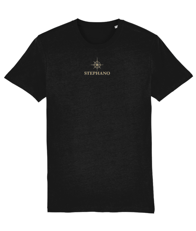 t-shirt geborduurd logo goud