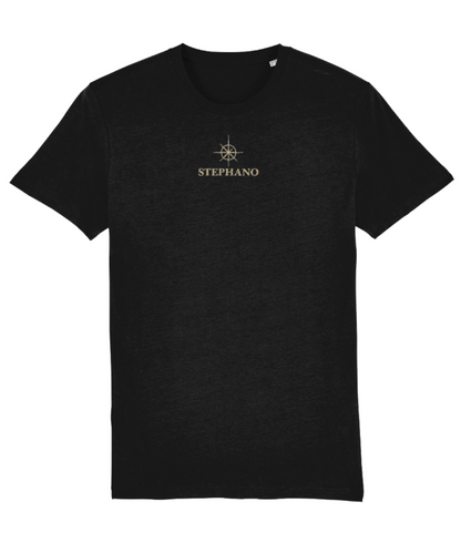 t-shirt geborduurd logo goud