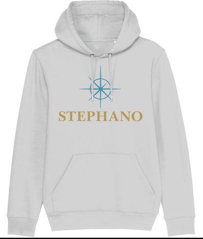 hoodie logo voorkant naam linker mouw