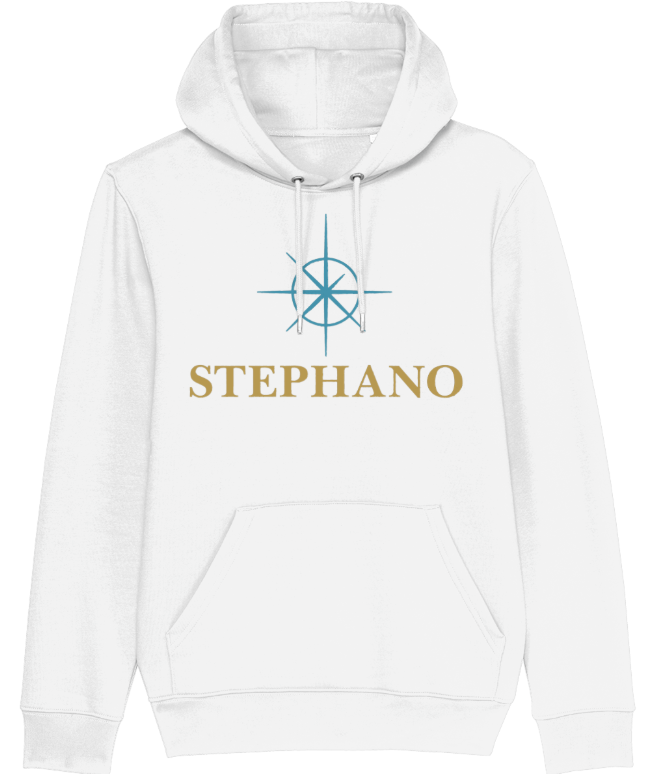 hoodie logo voorkant naam linker mouw