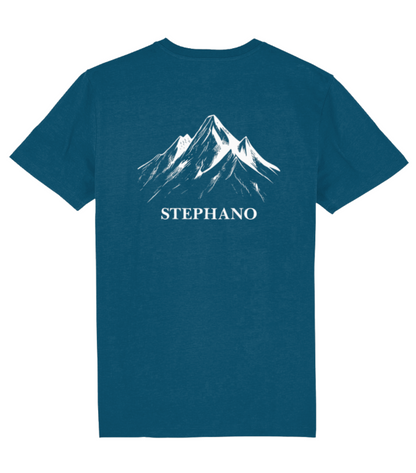  Stephano Mountain Tee Deep Teal achterkant 