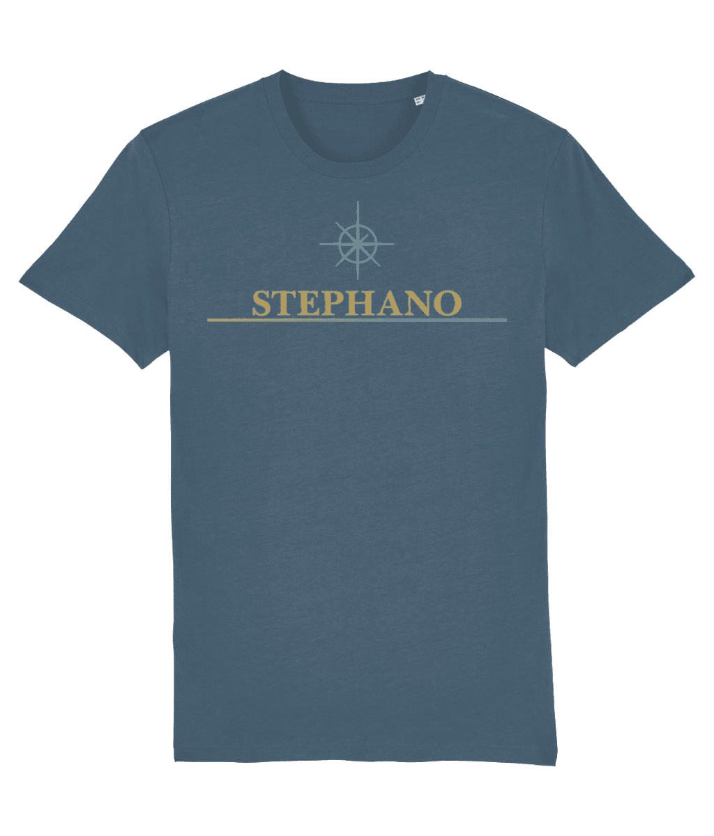 Stargazer Stephano T-shirt met logo op de borst, studiofoto met lichte achtergrond en casual uitstraling.