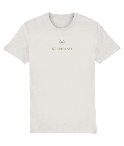 T-shirt stephano tee kompas off white voorkant 