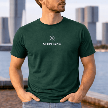 Premium T-shirt Stephano Rotterdam logo wit - stephanoofficial