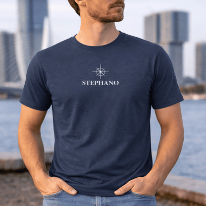 Premium T-shirt Stephano Rotterdam logo wit - stephanoofficial