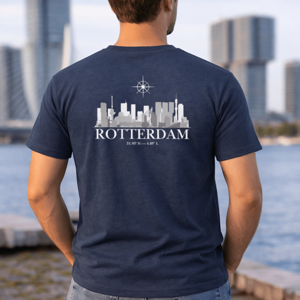 Premium T-shirt Stephano Rotterdam logo wit - stephanoofficial