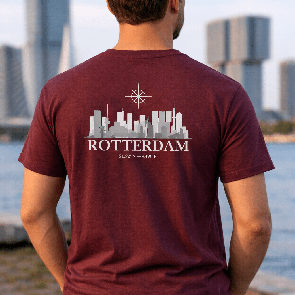 Premium T-shirt Stephano Rotterdam logo wit - stephanoofficial