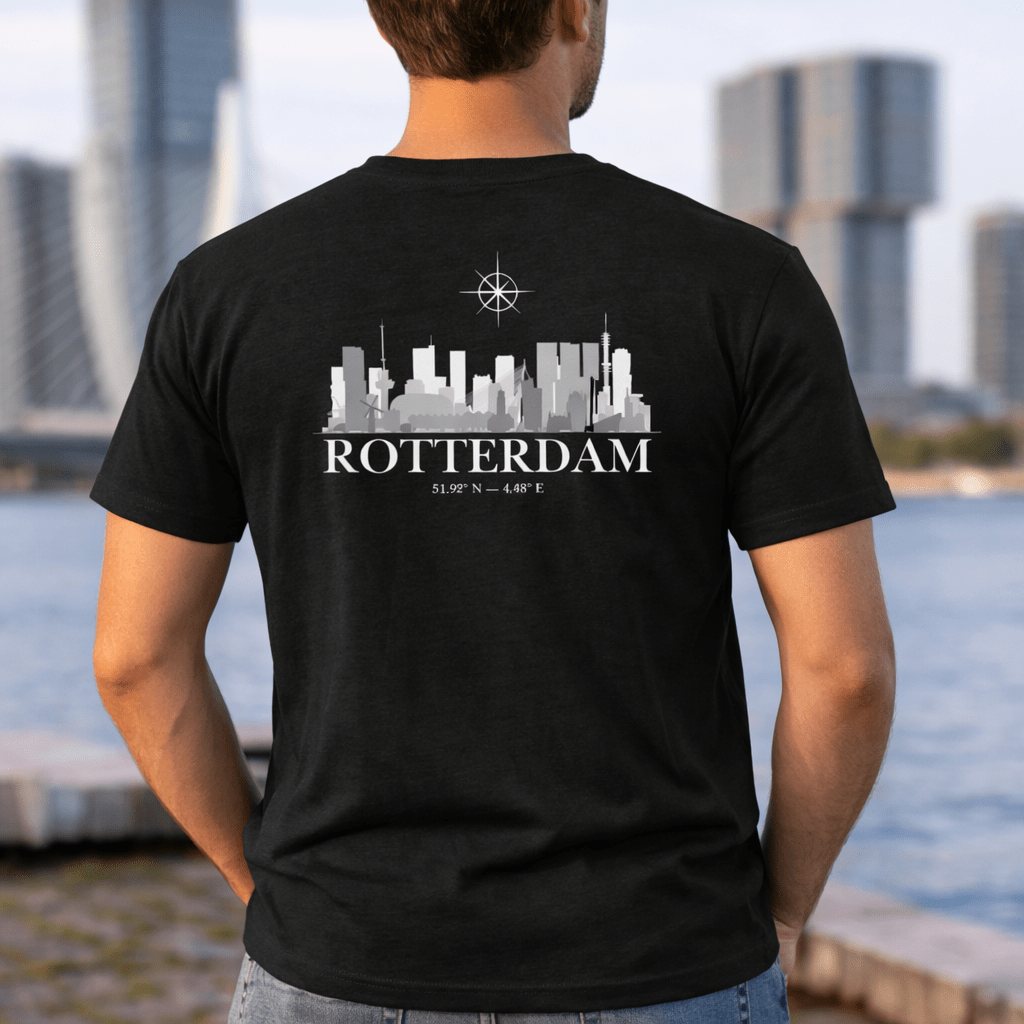 Premium T-shirt Stephano Rotterdam logo wit - stephanoofficial
