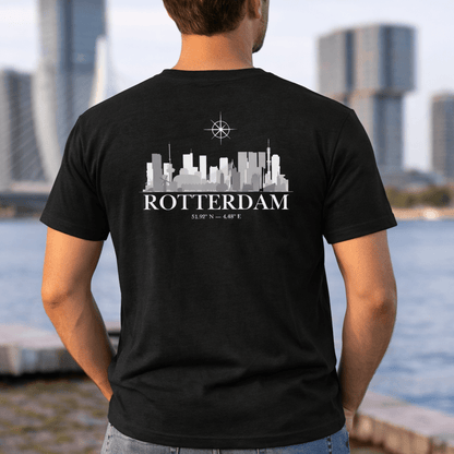 Premium T-shirt Stephano Rotterdam logo wit - stephanoofficial
