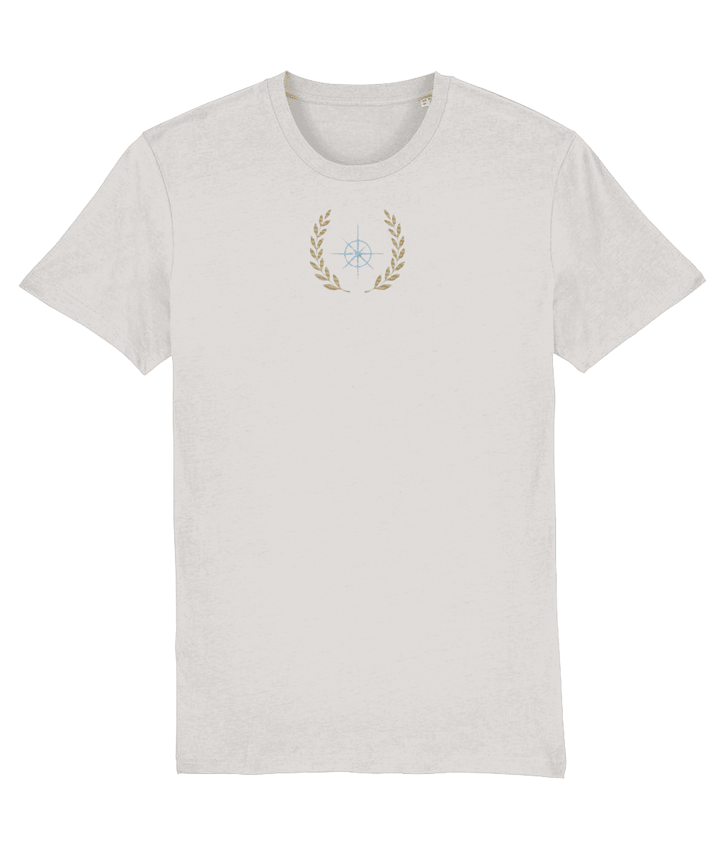 Premium T-shirt geborduurd Stephano Emblem T-shirt wit
